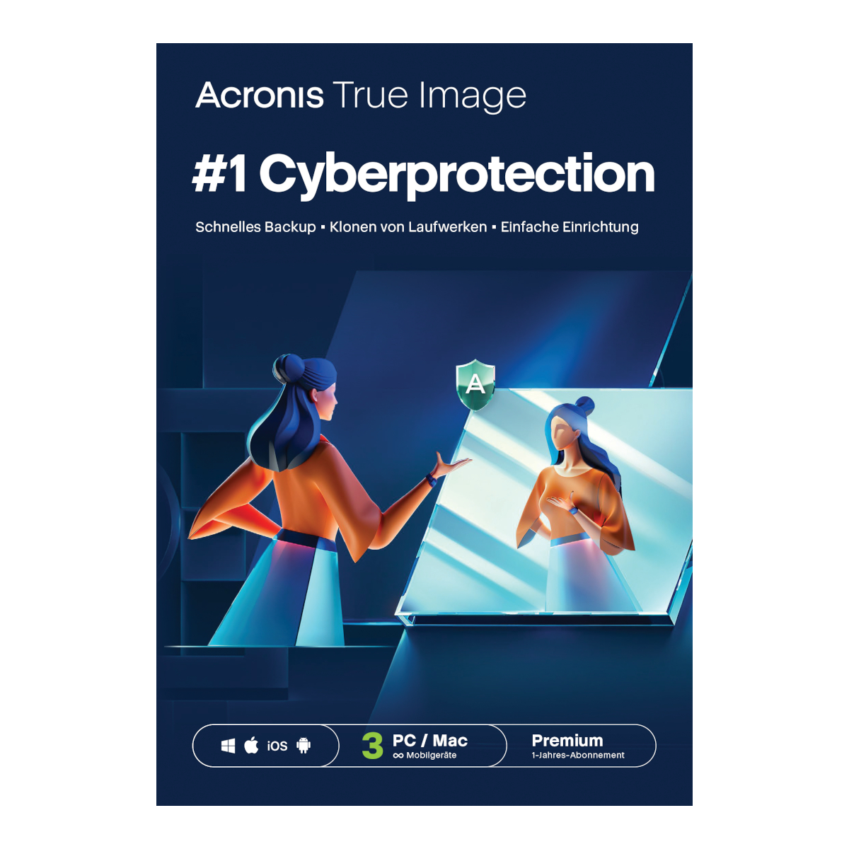 Acronis True Image Premium [3 Geräte - 1 Jahr] 1 TB Acronis Cloud Storage [3 Geräte - 1 Jahr]