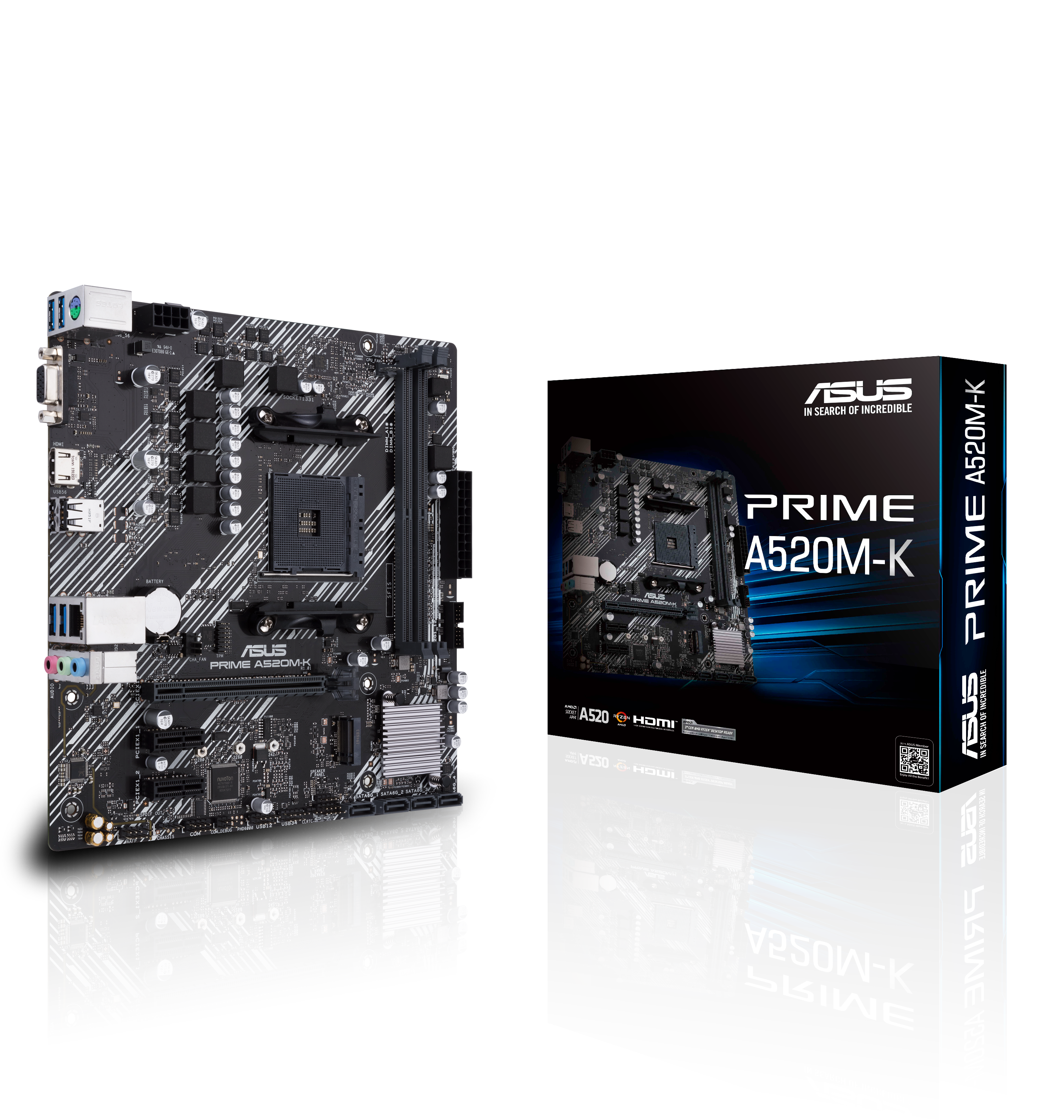 ASUS Prime A520M-K Mainboard Sockel AM4 Mainboard
