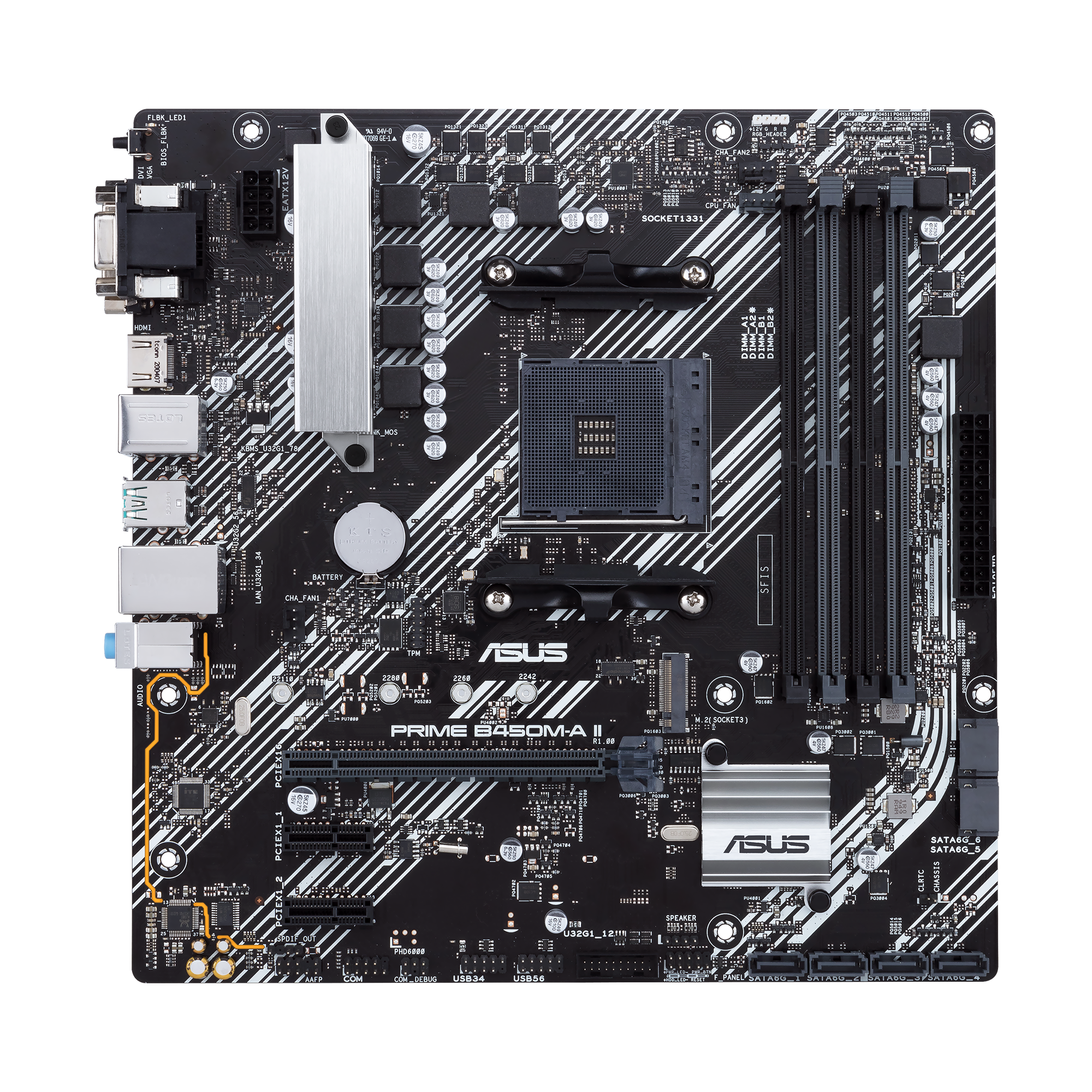 ASUS PRIME B450M-A II Mainboard Sockel AM4 Mainboard