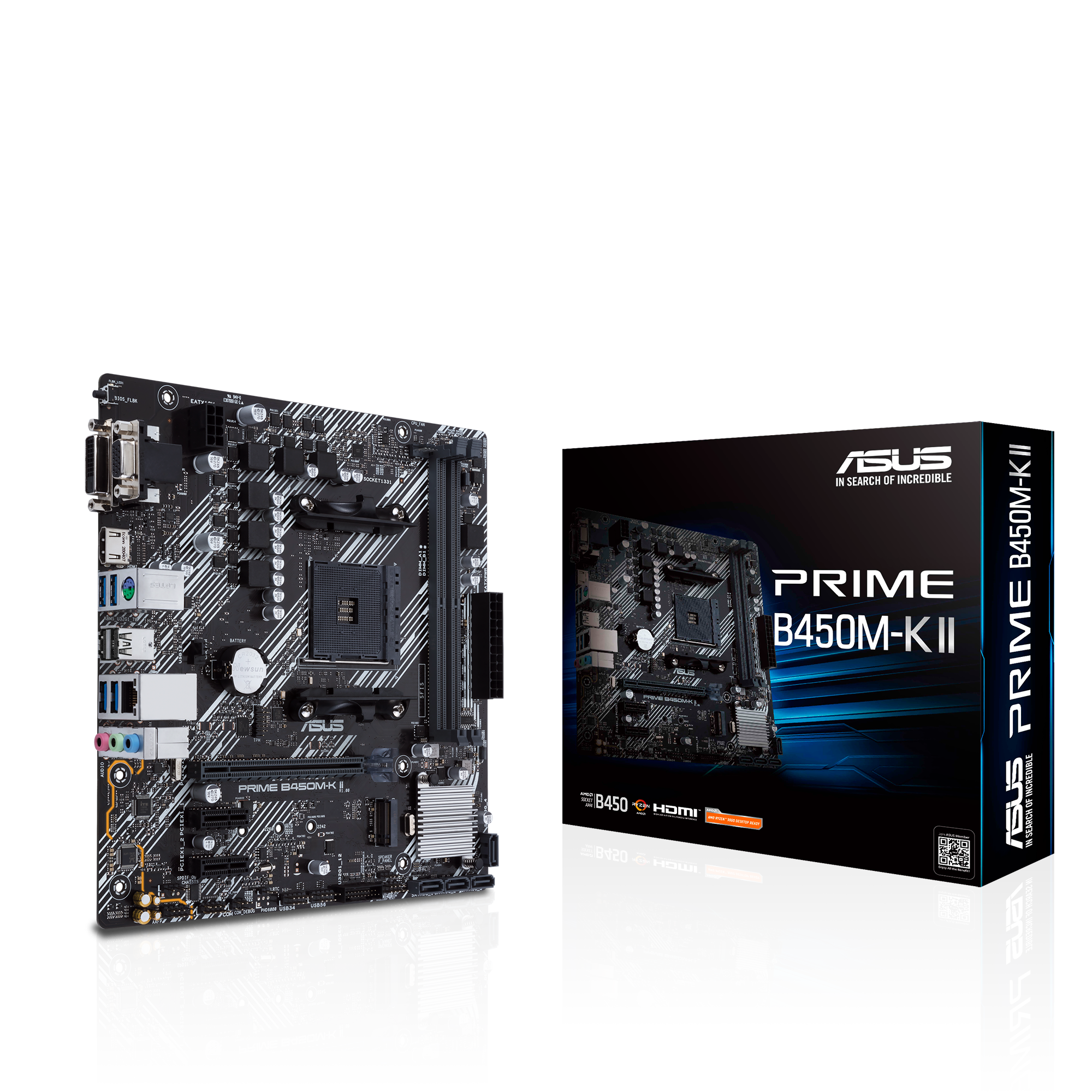 ASUS PRIME B450M-K II Mainboard Sockel AM4