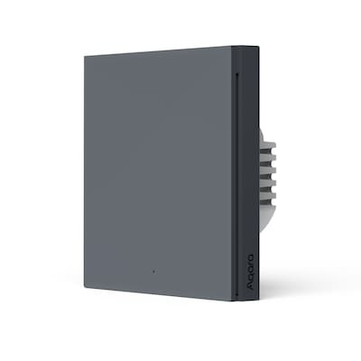 Aqara Smart Wall Switch H1(With Neutral, Single Rocker) grau - (HomeKit)