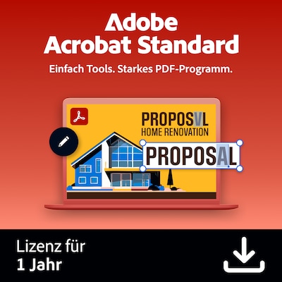Adobe Acrobat Standard | 1 Jahr | Win/Mac