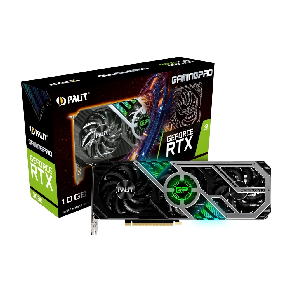 Palit GeForce RTX 3080 GamingPro 10GB GDDR6X Grafikkarte B-Ware - 3x DisplayPort/HDMI - LHR