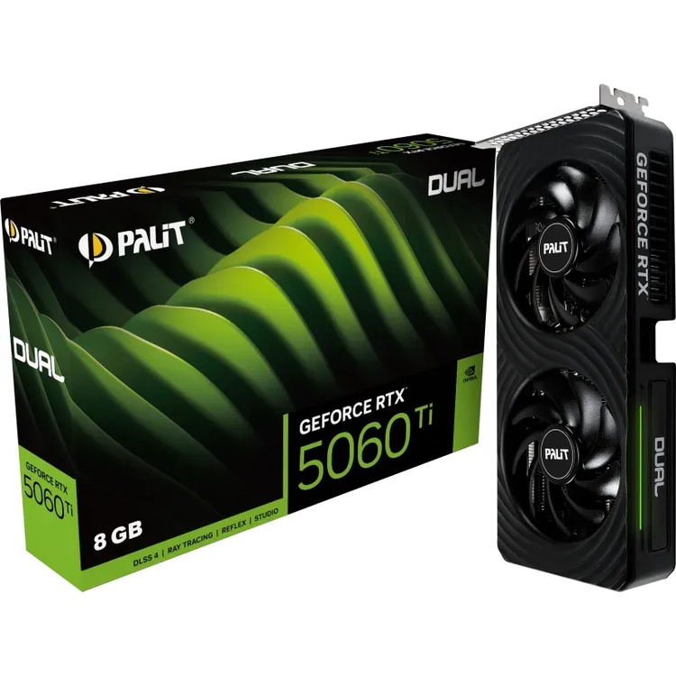 Palit GeForce RTX 5060 Ti Dual - 8GB GDDR7, HDMI, 3x DP