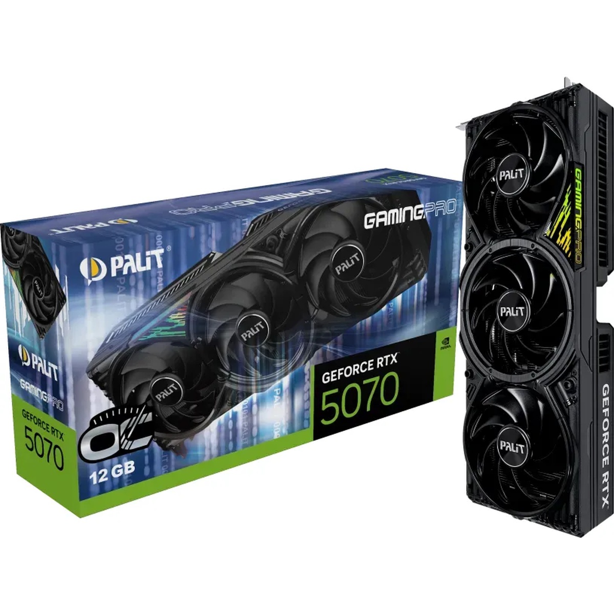 Palit GeForce RTX 5070 GamingPro OC - 12GB GDDR7, HDMI, 3x DP