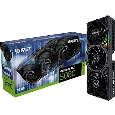 Palit GeForce RTX 5080 GamingPro V1 B-Ware - 16GB GDDR7, HDMI, 3x DP