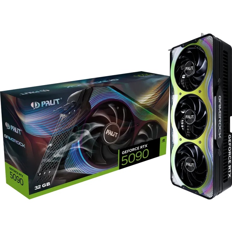Palit GeForce RTX 5090 GameRock - 32GB GDDR7, HDMI, 3x DP