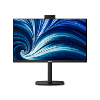 Philips 32B2U3601H Office Monitor 32 Zoll Quad HD Monitor, höhenverstellbar, Lautsprecher, Webcam, schwarz