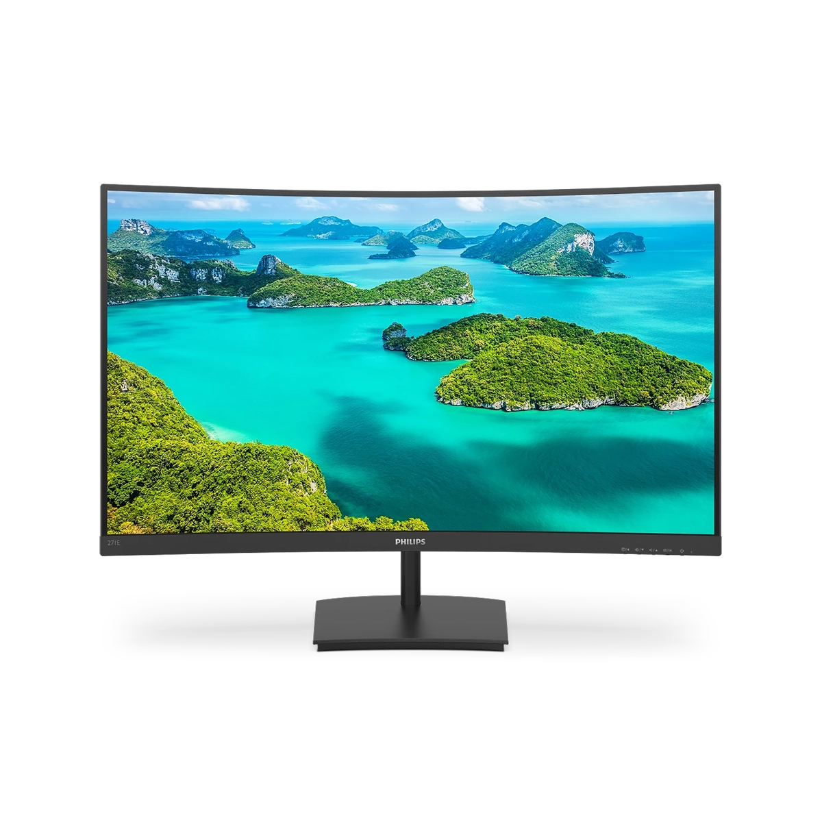 Philips 271E1SCA 27 Zoll - Curved Office Monitor - VA, FHD, 75 Hz, 4 ms GtG, VGA, HDMI