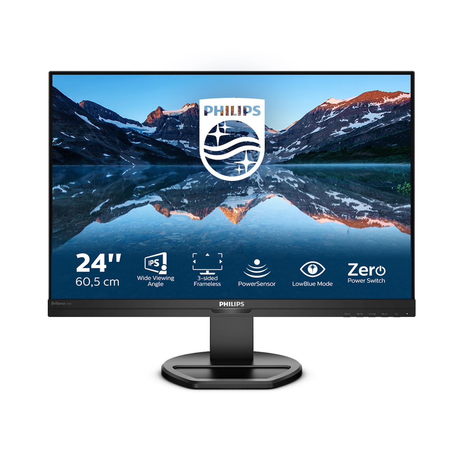 Philips 240B9/00 - 63 cm (25 Zoll), LED, IPS-Panel, Höhenverstellung, Pivot, USB-Hub, HDMI