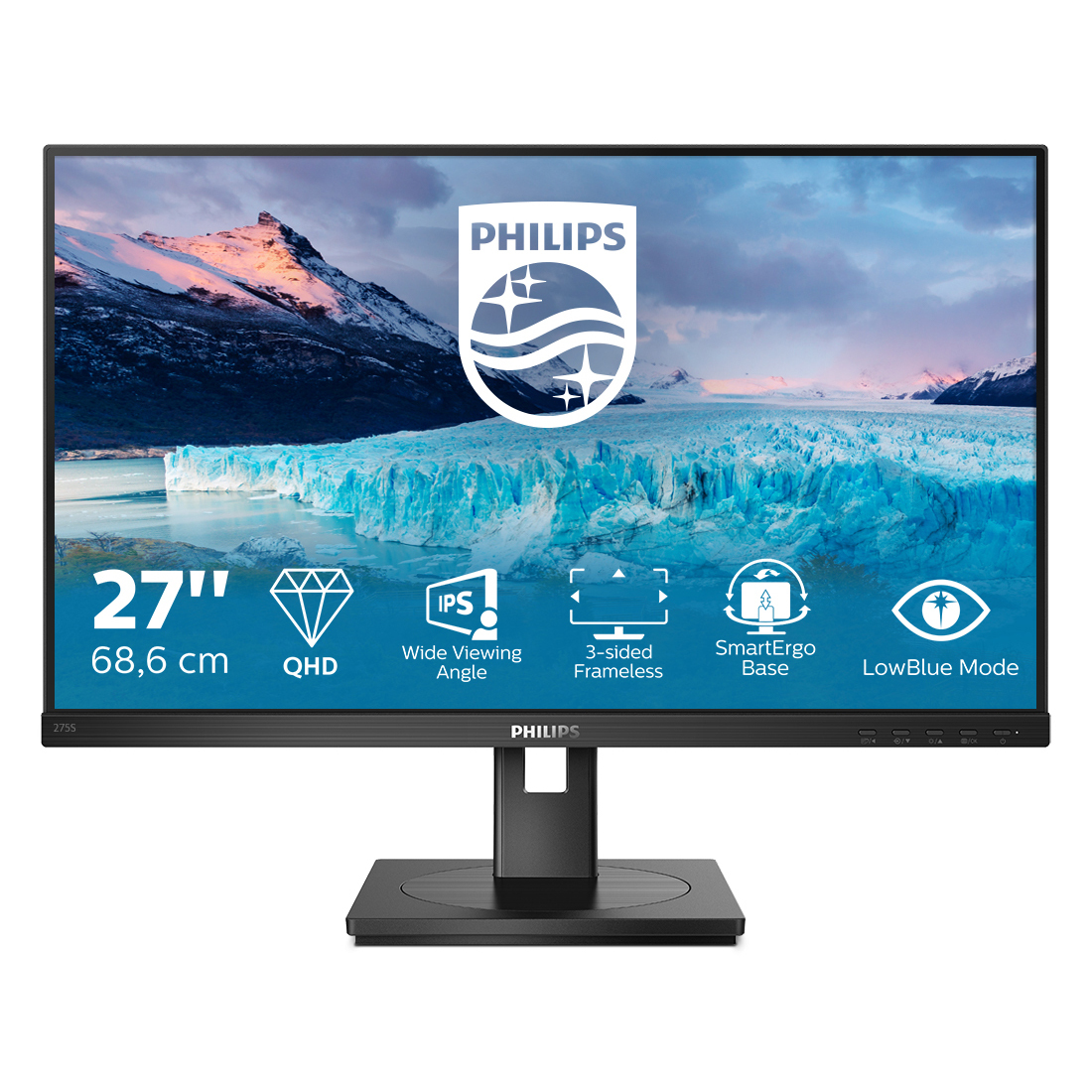 Philips 275S1AE Office Monitor - IPS, QHD, Höhenverstell B-Ware