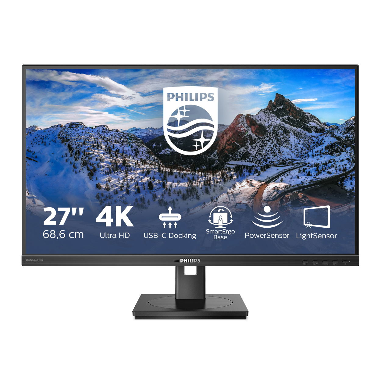 Philips 279P1 Office Monitor - 4K UHD, Höhenverstellung, USB-C