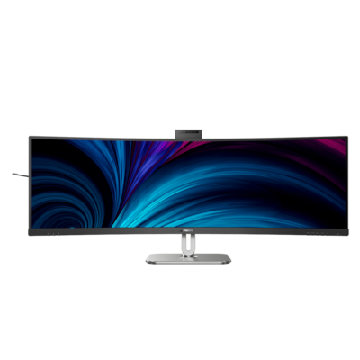 Philips 49B2U5900CH 49 Zoll - Curved DQHD Office Monitor VA-Panel, DQHD, 75 Hz, 4ms, USB-C, KVM-Switch, Webcam, Lautsprecher, Höhenverstellbar
