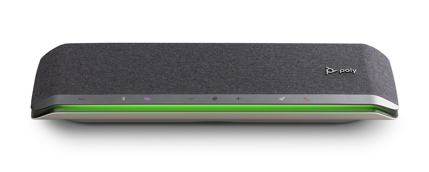 Poly Sync 60 Konferenzlautsprecher, USB-A- und C-Anschluss MS Teams zertifiziert, Bluetooth, 6 Mikrofone, Vollduplex-Aud...