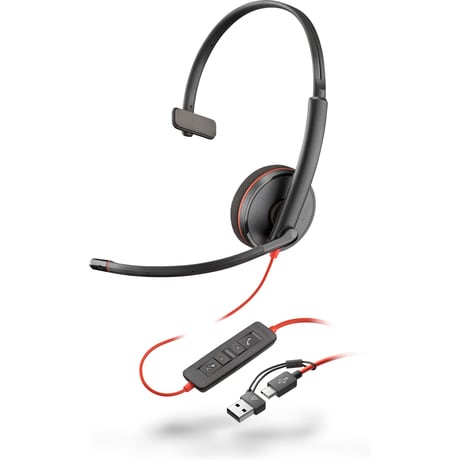 Poly Blackwire 3210 Mono USB-C HS +USB-C/A