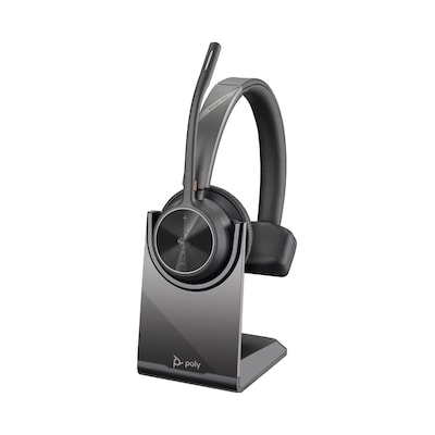 Poly Voyager 4310-M USB-C Headset Microsoft Teams Certified, incl. BT700 Bluetooth USB-C Adapter und Ladestation