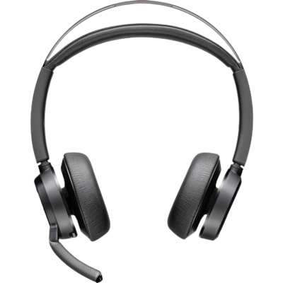 Poly Voyager Focus 2-M USB-C-Headset incl. Ladestation + Adapter USB-C/ -A, MS-Teams kompatibel