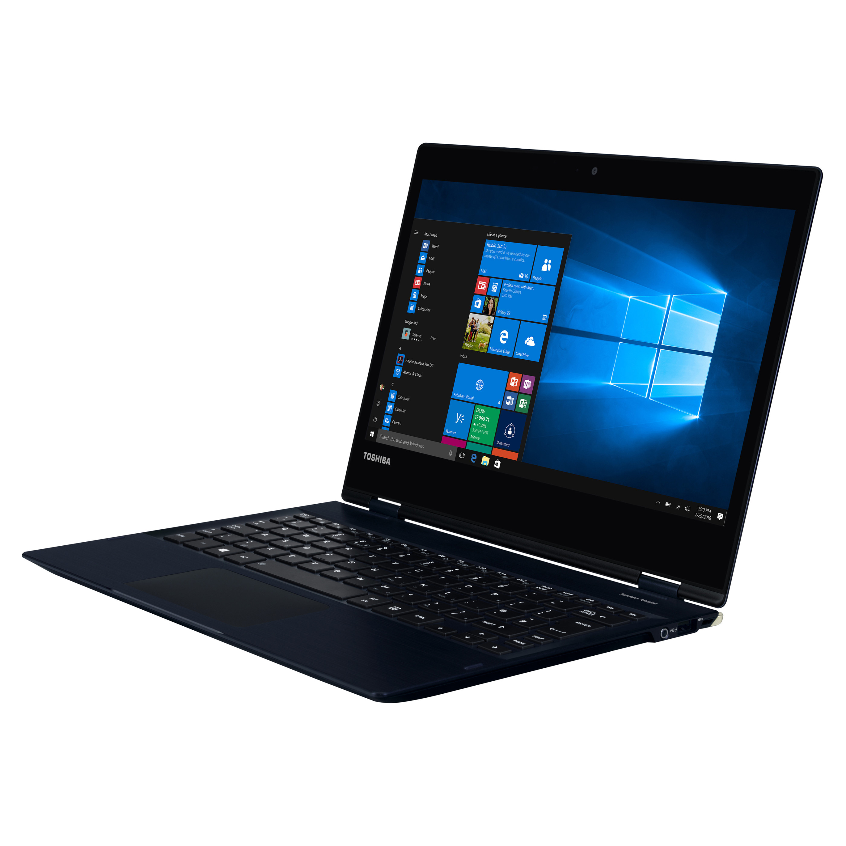Toshiba Portégé X20W-D-14G 2-in-1 Ultrabook, inkl. DYNADOCK 4K, 12,5" FHD IPS Touch, Intel i5-7200U, 8GB, 256GB PCIe SSD, Notebooks Produkt Bild 2