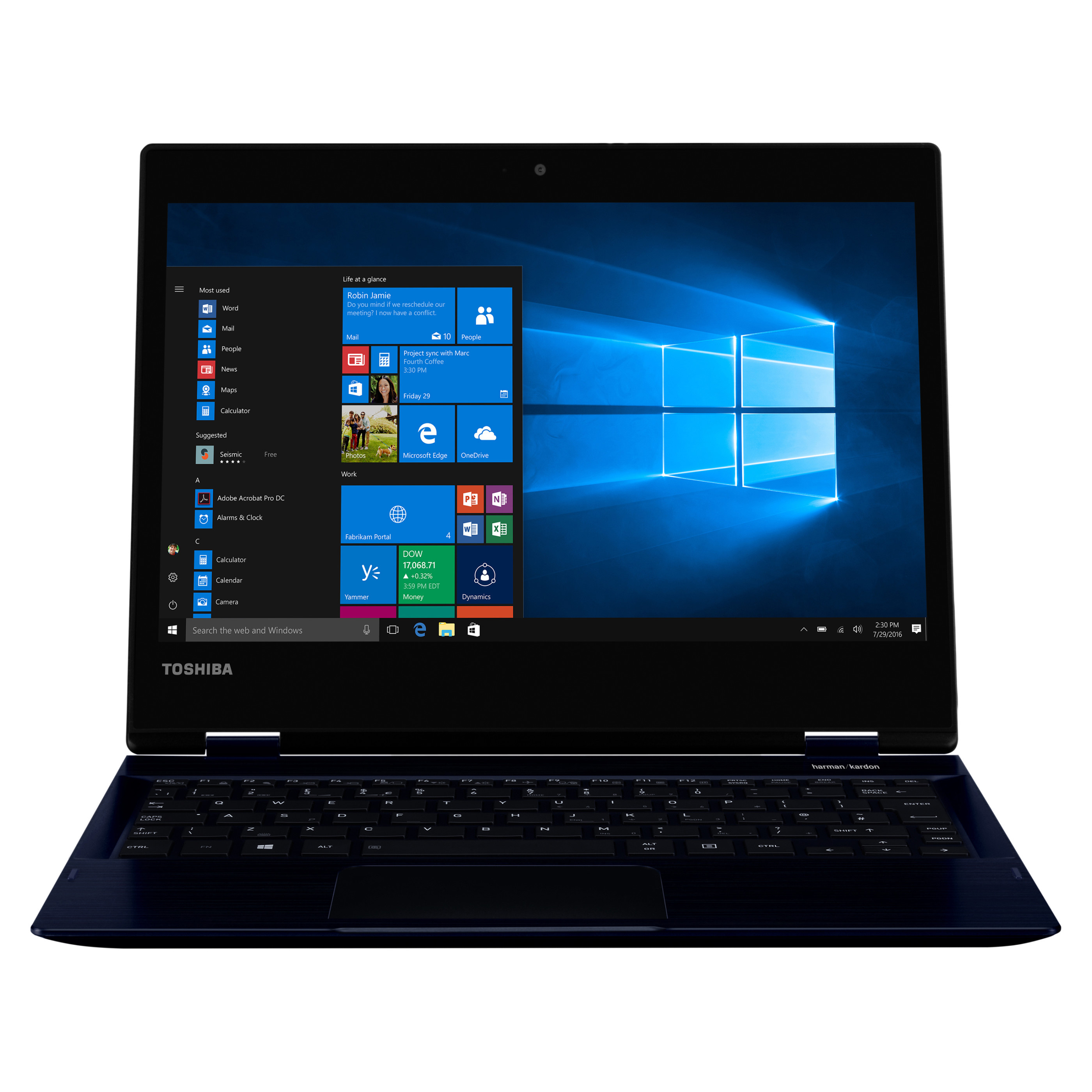 Toshiba Portégé X20W-D-14G 2-in-1 Ultrabook, inkl. DYNADOCK 4K, 12,5" FHD IPS Touch, Intel i5-7200U, 8GB, 256GB PCIe SSD, Notebooks Produkt Bild 3