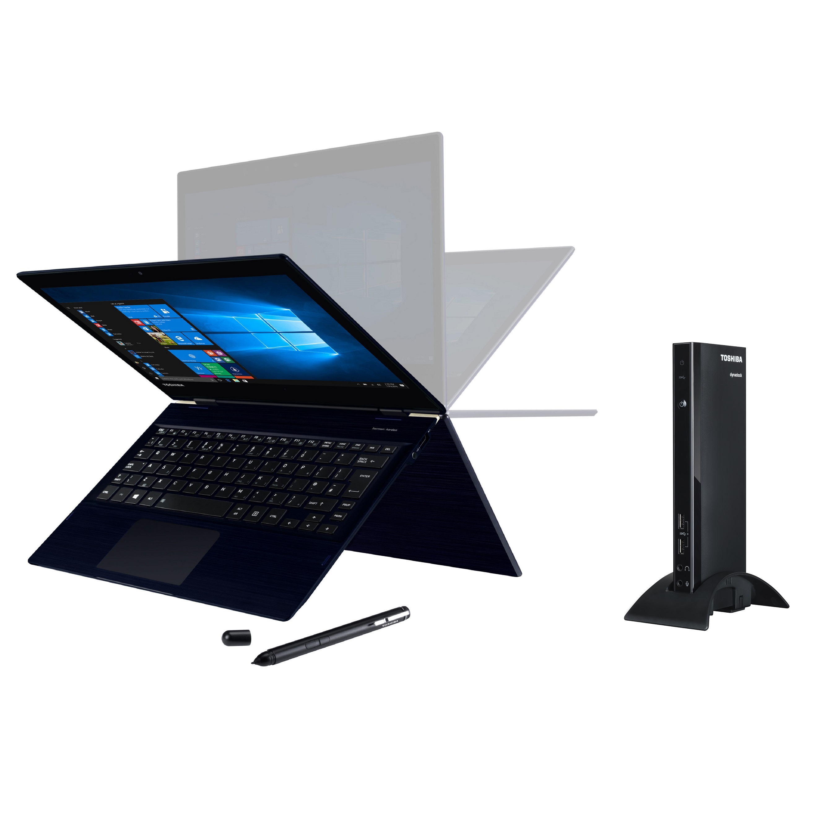 Toshiba Portégé X20W-D-14G 2-in-1 Ultrabook, inkl. DYNADOCK 4K, 12,5" FHD IPS Touch, Intel i5-7200U, 8GB, 256GB PCIe SSD, Notebooks Produkt Bild 1