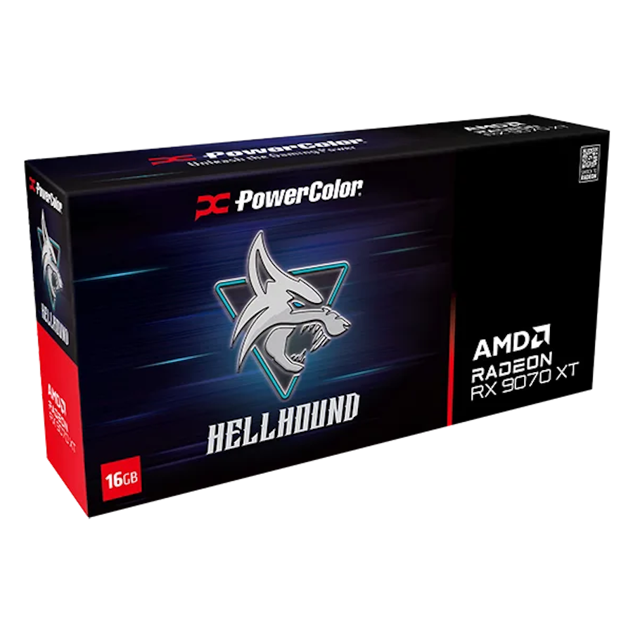 Powercolor Radeon RX 9070XT Hellhound OC 16GB - Grafikkarten
