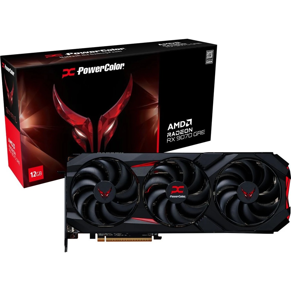 Powercolor RX 9070GRE Red Devil 12GB - 12GB GDDR6, 1x HDMI, 3x DP