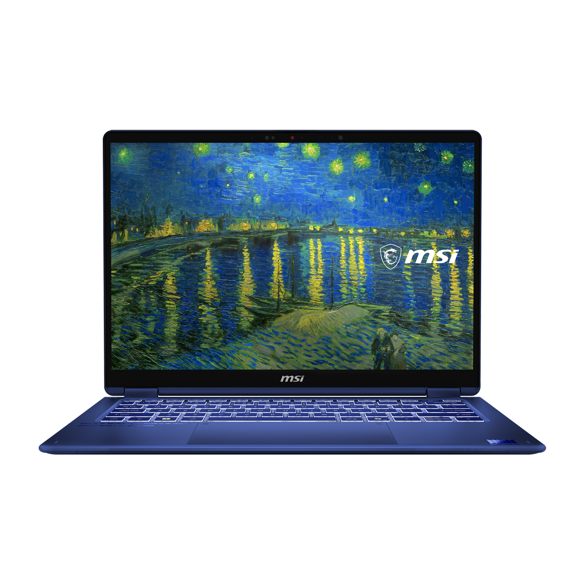 MSI Prestige 14 Flip AI+ Vincent van Gogh - Starry Night Rhône - 14" FHD+ OLED Display, Intel Core Ultra X9 378H, 32GB DDR5 RAM, 1TB SSD, Windows 11 H