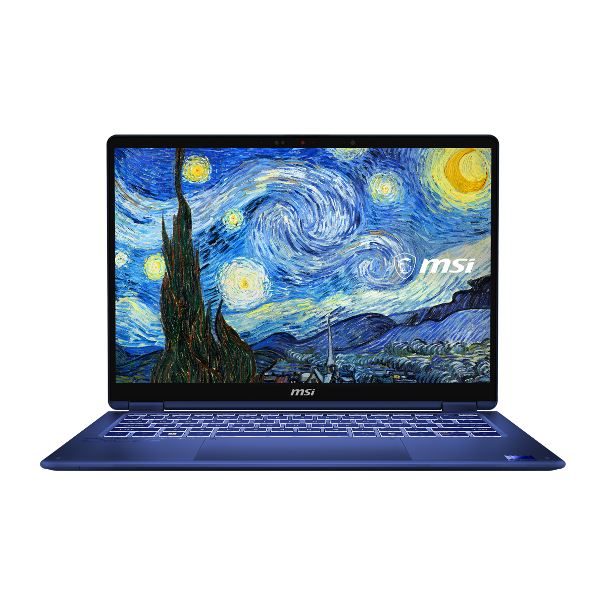 MSI Prestige 14 Flip AI+ Vincent van Gogh - The Starry Night - 14" FHD+ OLED Display, Intel Core Ultra X9 378H, 32GB DDR5 RAM, 1TB SSD, Windows 11 Hom