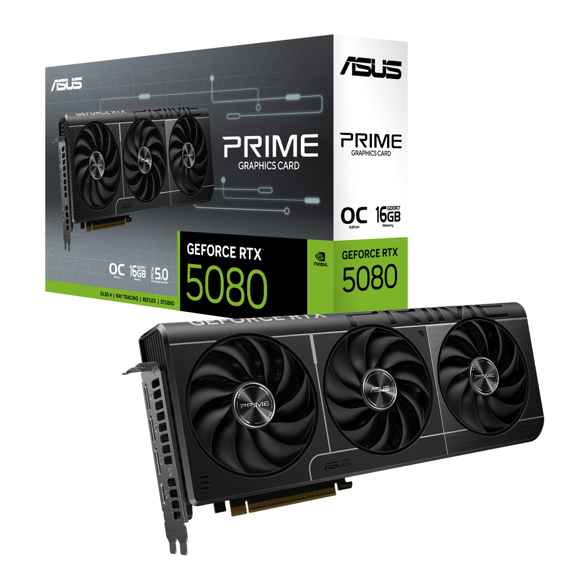 ASUS Prime GeForce RTX 5080 EVO OC - 16GB GDDR7, HDMI, 3x DP