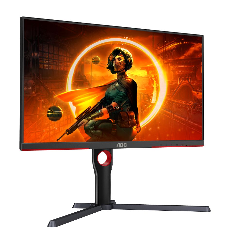 AOC Gaming Q27G3XMN 27 Zoll QHD Monitor, 180 Hz, FreeSync Prem. Pro., HDR1000 (2560x1440, 1 ms GtG, HDMI, Display Port) schwarz-rot Displays Produkt Bild 4