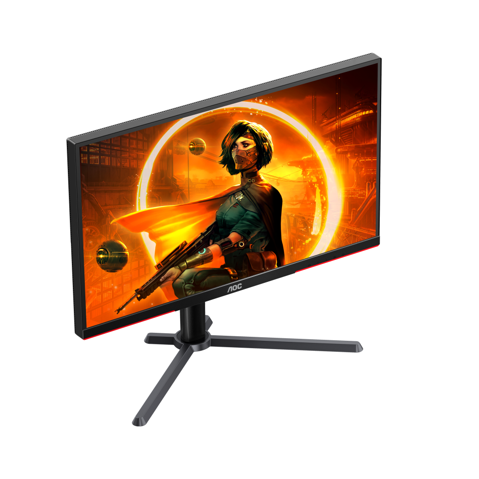 AOC Gaming Q27G3XMN 27 Zoll QHD Monitor, 180 Hz, FreeSync Prem. Pro., HDR1000 (2560x1440, 1 ms GtG, HDMI, Display Port) schwarz-rot Displays Produkt Bild 3
