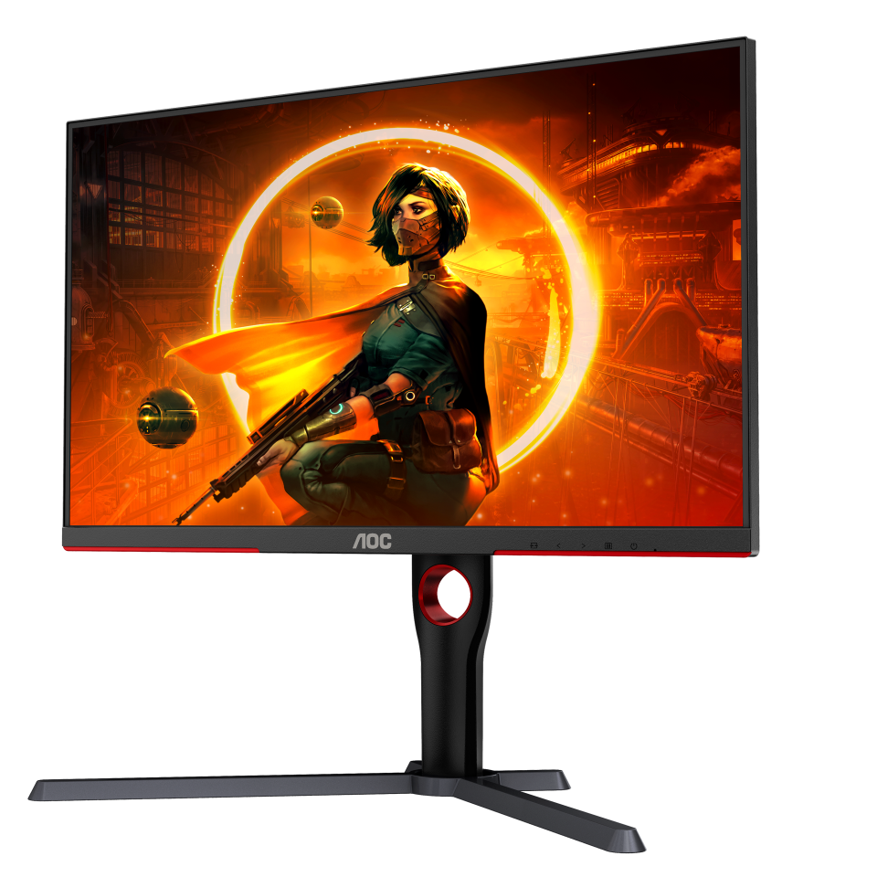 AOC Gaming Q27G3XMN 27 Zoll QHD Monitor, 180 Hz, FreeSync Prem. Pro., HDR1000 (2560x1440, 1 ms GtG, HDMI, Display Port) schwarz-rot Displays Produkt Bild 7