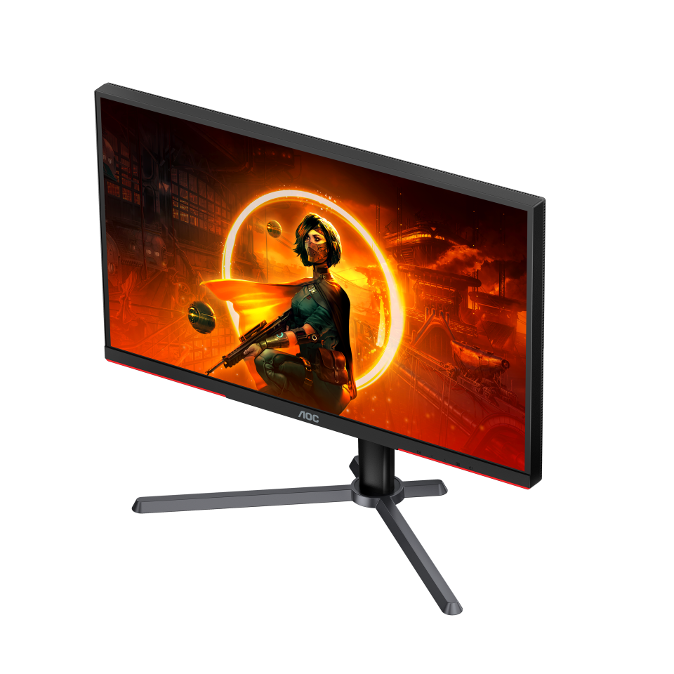 AOC Gaming Q27G3XMN 27 Zoll QHD Monitor, 180 Hz, FreeSync Prem. Pro., HDR1000 (2560x1440, 1 ms GtG, HDMI, Display Port) schwarz-rot Displays Produkt Bild 6