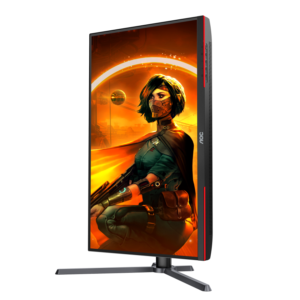 AOC Gaming Q27G3XMN 27 Zoll QHD Monitor, 180 Hz, FreeSync Prem. Pro., HDR1000 (2560x1440, 1 ms GtG, HDMI, Display Port) schwarz-rot Displays Produkt Bild 5