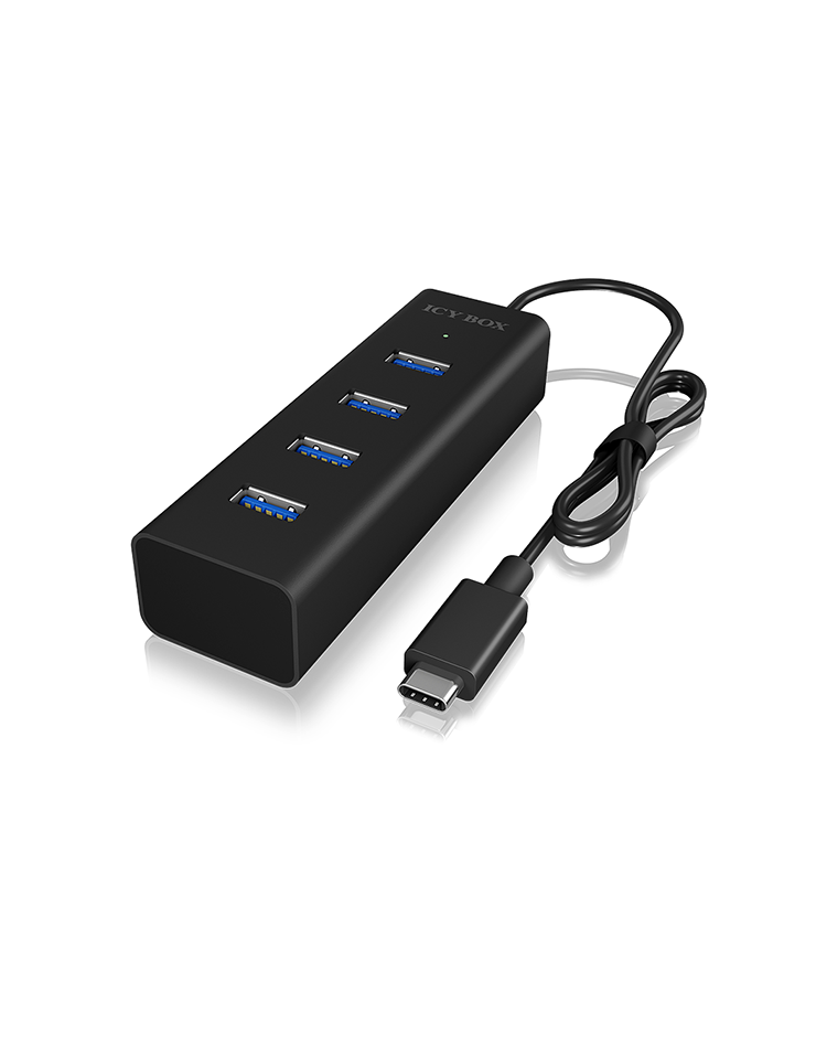 ICYBOX IB-HUB1409-C3 4 Port Hub mit USB Type-C Anschluss