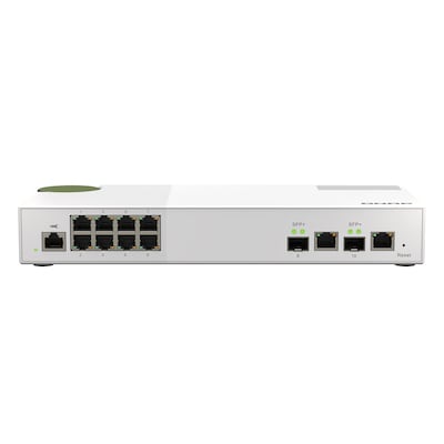 QNAP QSW-M2108-2C Netzwerk-Switch Managed L2 2.5G Ethernet (100/1000/2500) Grau, Weiß