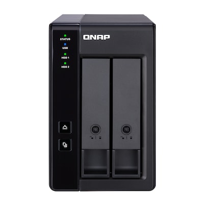 QNAP TR-002 Speicherlaufwerksgehäuse HDD / SSD-Gehäuse Schwarz 2.5/3.5"