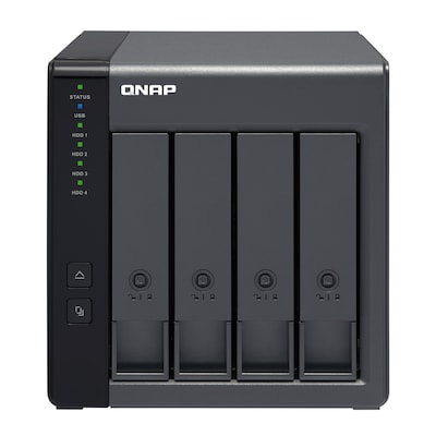 QNAP TR-004 Speicherlaufwerksgehäuse HDD / SSD-Gehäuse Schwarz 2.5/3.5"