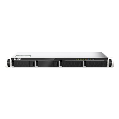 QNAP TS-435XEU NAS Rack (1U) Marvell CN9131 4 GB DDR4 0 TB QNAP QTS Schwarz, Grau