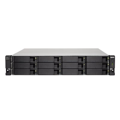 QNAP TL-R1200C-RP Speicherlaufwerksgehäuse HDD / SSD-Gehäuse Schwarz, Grau 2.5/3.5"