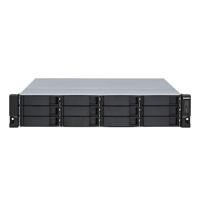 QNAP TL-R1200S-RP Speicherlaufwerksgehäuse HDD / SSD-Gehäuse Schwarz, Grau 2.5/3.5"