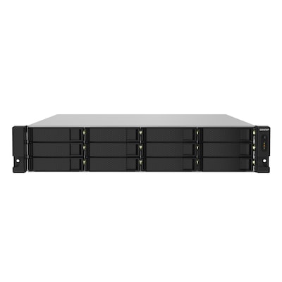 QNAP TS-1232PXU-RP NAS Rack (2U) Annapurna Labs AL324 4 GB DDR4 0 TB QNAP QTS Schwarz