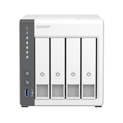 QNAP TS-433 NAS Tower ARM Cortex-A55 4 GB 0 TB QNAP QTS Weiß