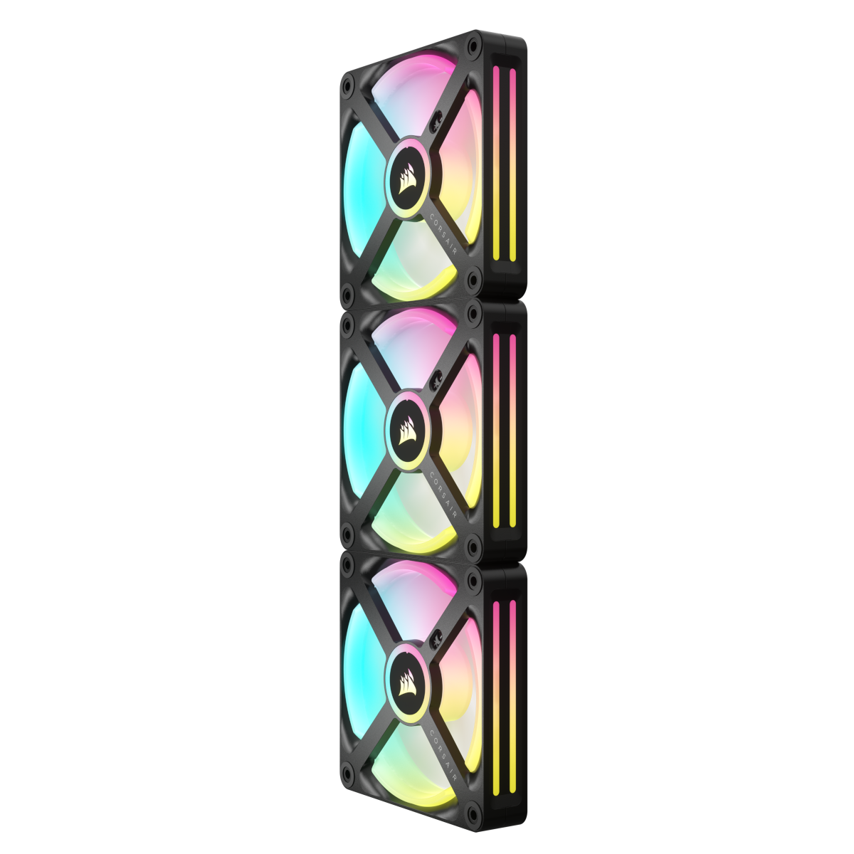 CORSAIR iCUE LINK QX120 RGB Black 3er-Pack | Gehäuselüfter
