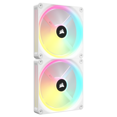 CORSAIR iCUE LINK QX140 RGB White 2er-Pack | Gehäuselüfter
