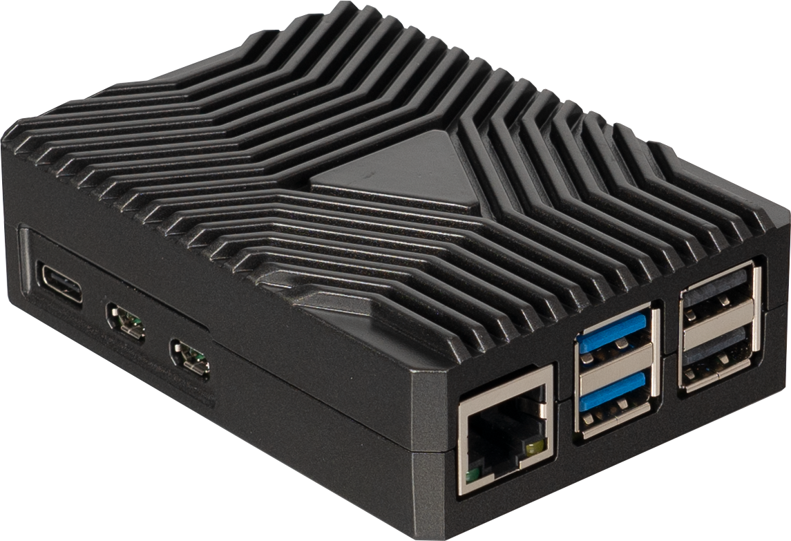 Joy-iT Aluminiumgehäuse für Raspberry Pi 5 - schwarz