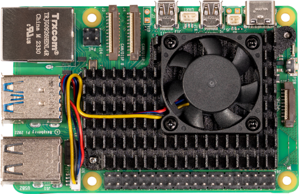 Joy-iT Aktive Kühlung für Raspberry Pi 5 - schwarz