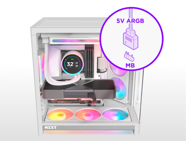 NZXT F Series F120 RGB White | Gehäuselüfter_5