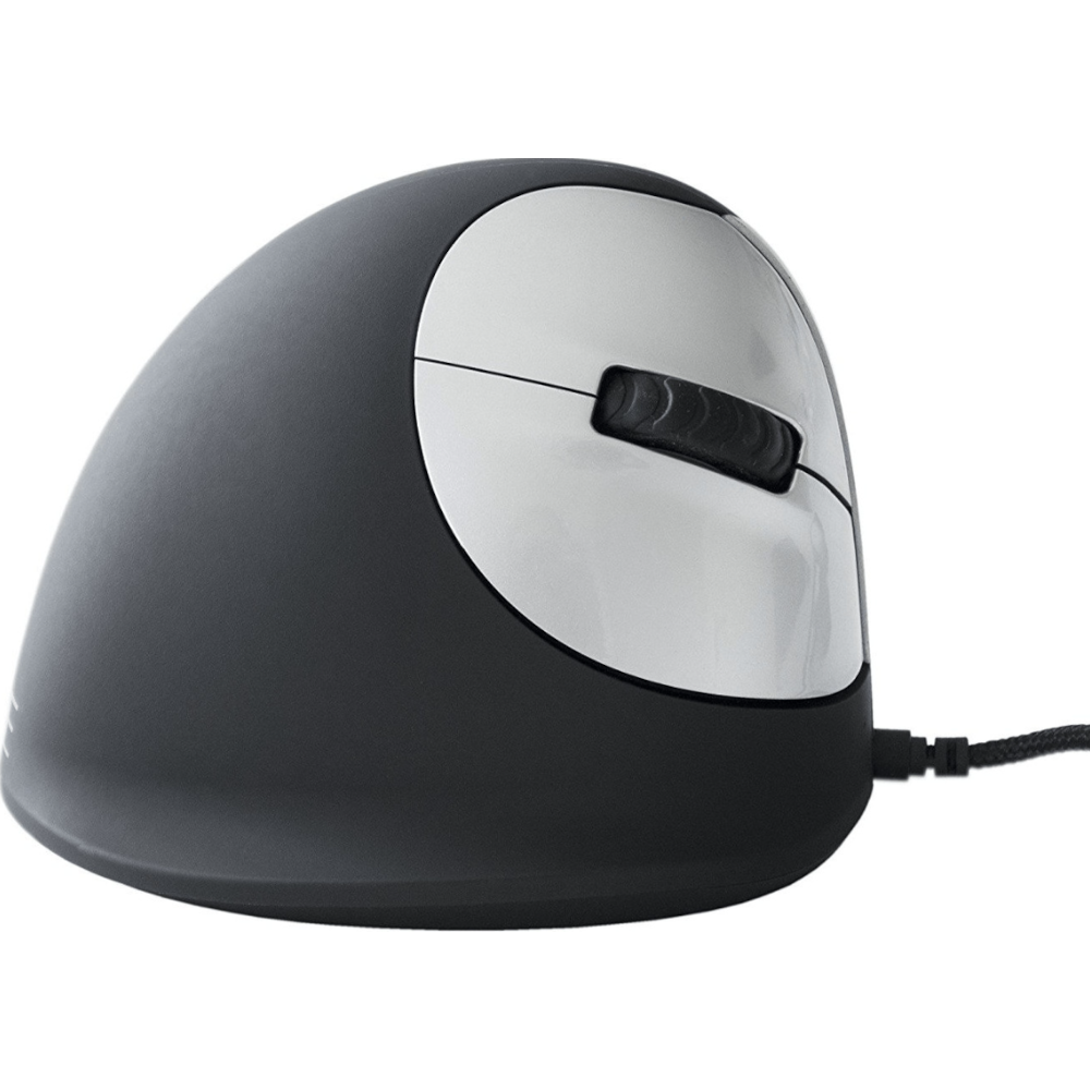 R-Go HE Mouse, Ergonomische Maus, für Linkshänder, drahtlos vertikale Maus, 4 Tasten