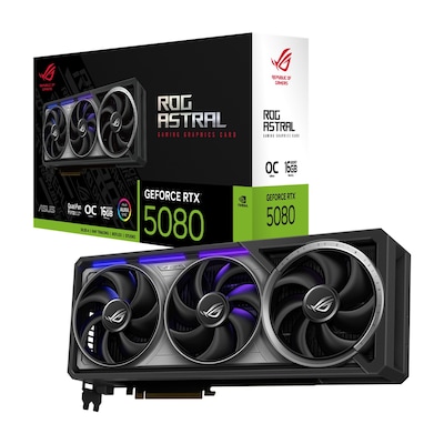 ASUS ROG Astral GeForce RTX 5080 OC - 16GB GDDR7, 2x HDMI, 3x DP